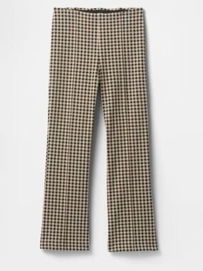 Gap stretch gingham pull on pleated cropped pants BNWT women’s sz small